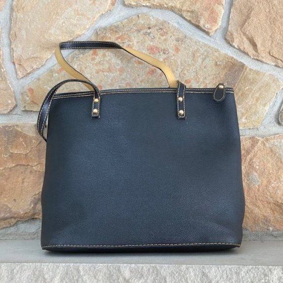 Corello  Black and Yellow Satchel Shoulder Bag - Picture 3 of 6